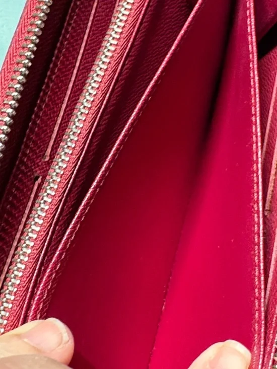 Louis Vuitton Fuchsia Epi Leather Zippy Wallet Silver Hardware France - Picture 9 of 14